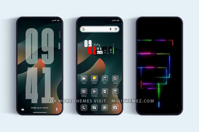 Abstract v1 HyperOS Theme with Cool New Bootanimation - Preview 1