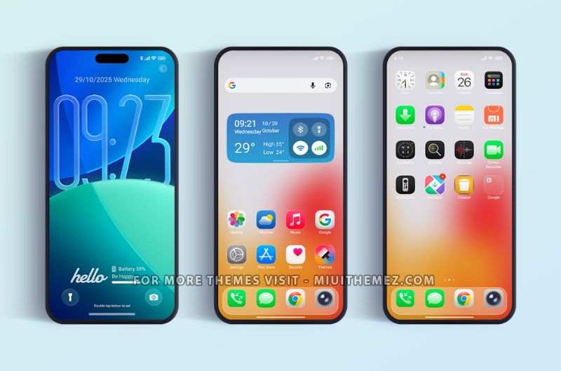 Black HyperOS Theme - Official Liquid Beauty iOS 26 Theme for Xiaomi Phones - Preview 1