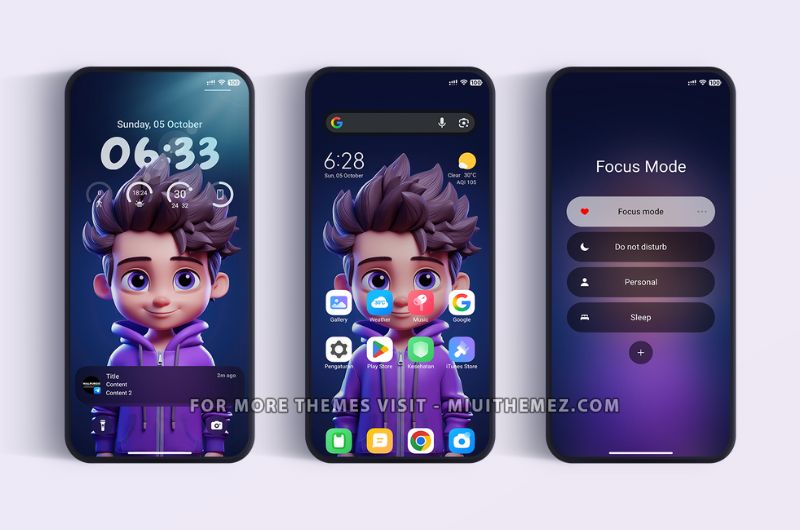 Blues Mix -2.8 HyperOS Theme for Xiaomi Redmi Phones - Preview 1