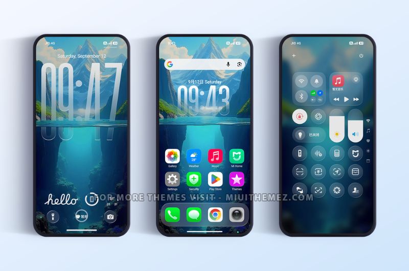 Captain Cook Super 3D HyperOS Theme with Complete iOS Style - Preview 1