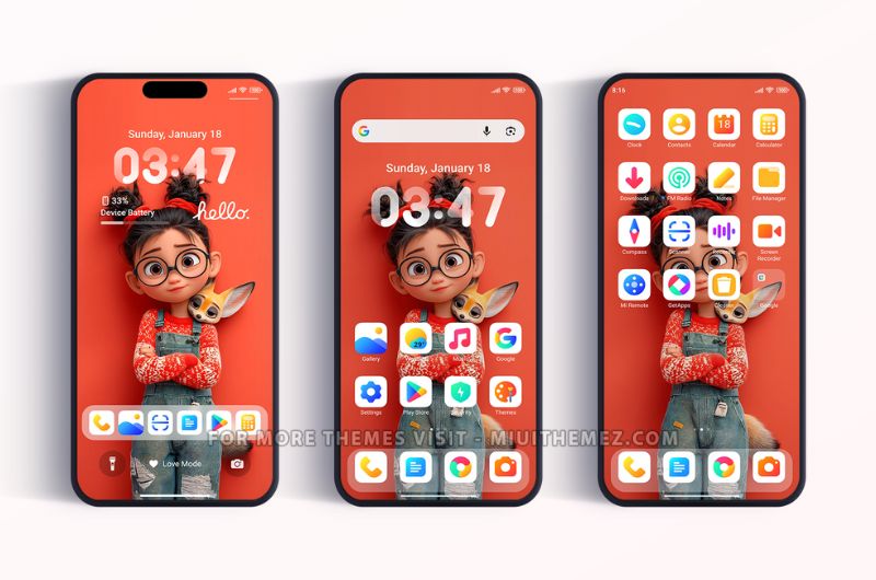Colorful 15 HyperOS Theme for Xiaomi Redmi Phones - Preview 1