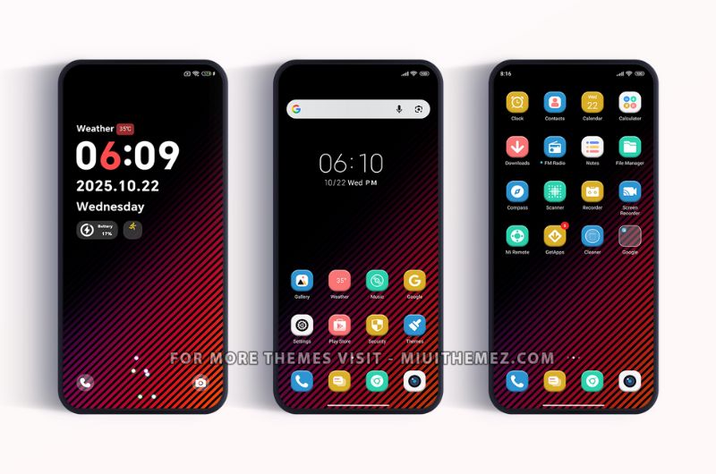 Crimson Tilt HyperOS Theme for Xiaomi Redmi Phones