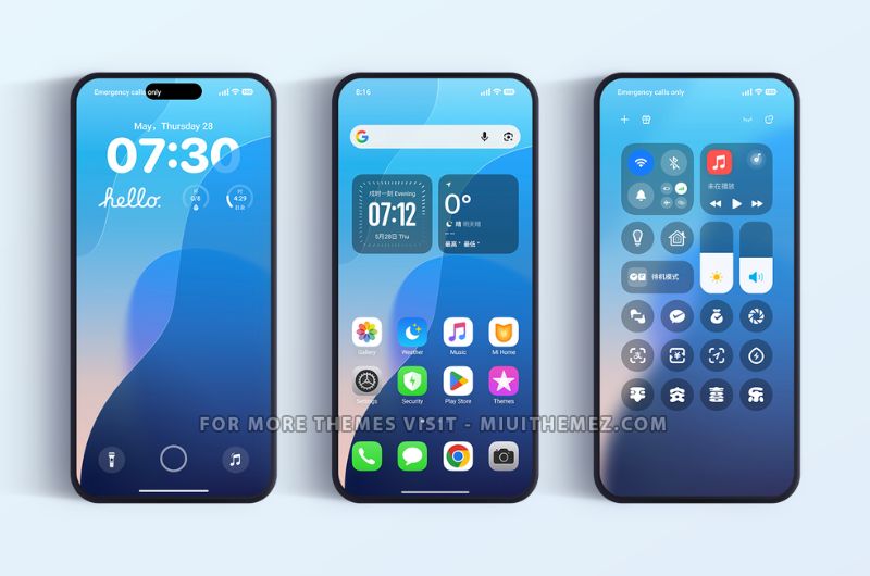 Extraordinary Depth of Field OS Theme for Xiaomi Redmi and Poco Devices - Preview 1