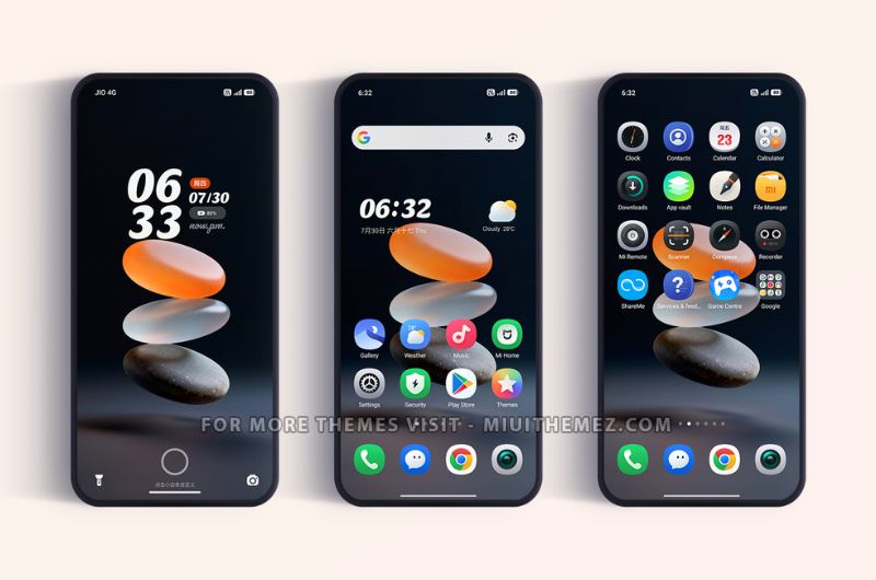 Floating Stone HyperOS Theme for Xiaomi Redmi & POCO Devices - Preview 1