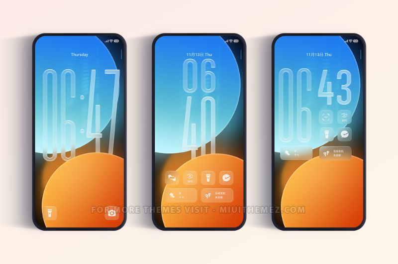 Free Canvas HyperOS Theme | Best Customisable Lock Screen Theme for Xiaomi Phones - Preview 1