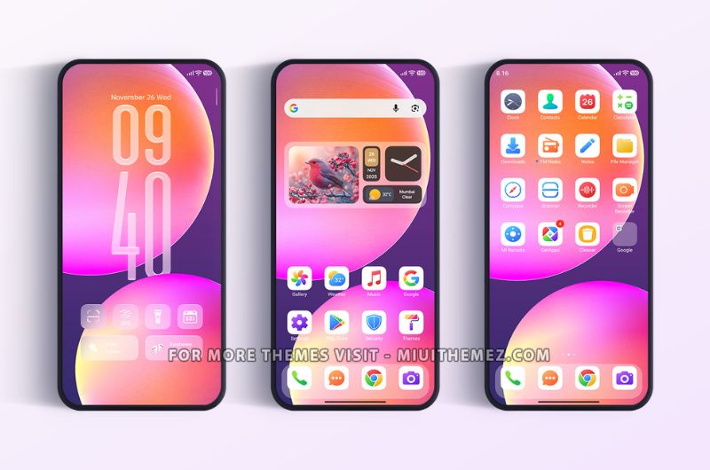 Free Style HyperOS Theme with Unlimited Lock Screen Customisation - Preview 1