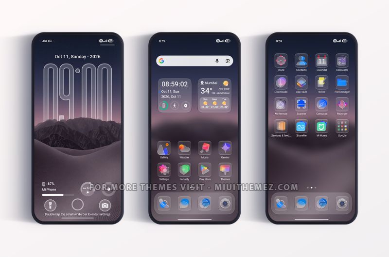 GRAM HyperOS Theme for Xiaomi Redmi Phones - Preview 1