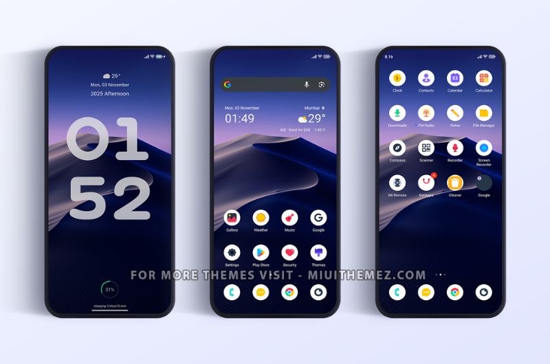 HOS-One HyperOS Theme with Dark Mode for Xiaomi Redmi Phones