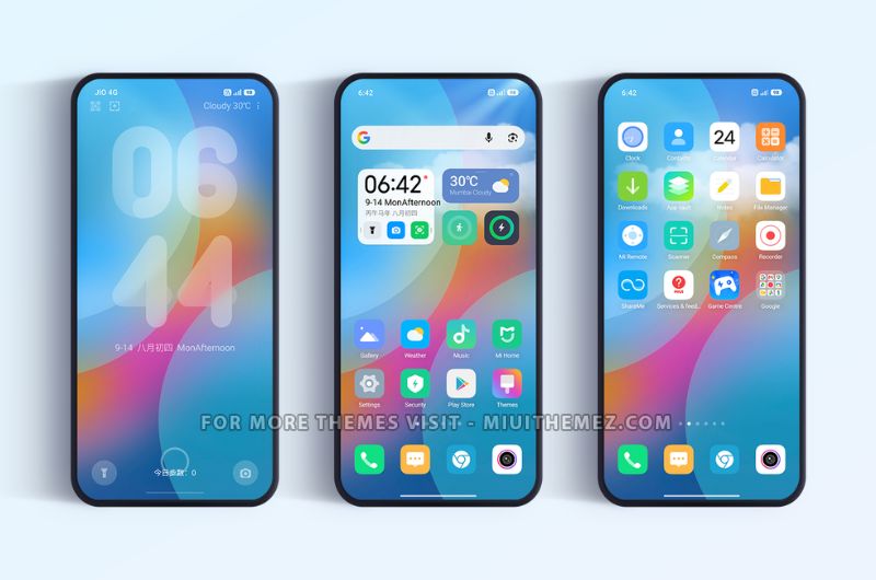 In a Short Time HyperOS Theme with Multiple Lock Screen Styles - Preview 1