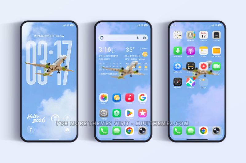 Liquid Glass HyperOS Theme for Xiaomi Redmi and Poco Devices - Preview 1