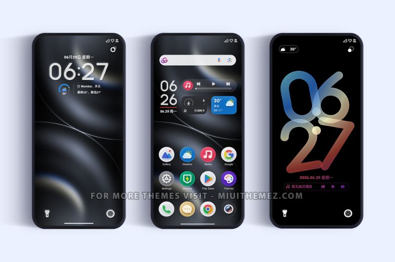 O HyperOS Theme with Amazing Lock Screen for Xiaomi Phones - Preview 1