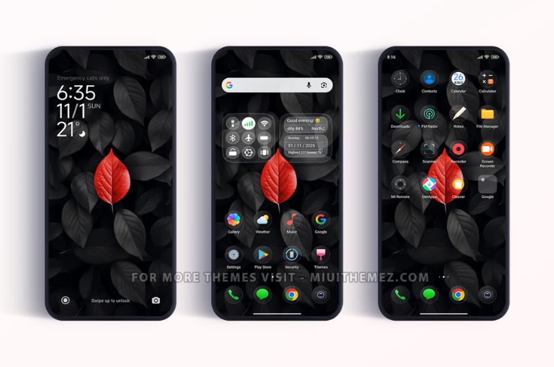 OV Team HyperOS Theme with Transparent Icons and Widgets - Preview 1