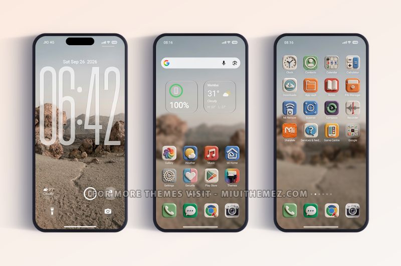 OX CLAY HyperOS Theme with Cool 3D Clay Style Icons - Preview 1