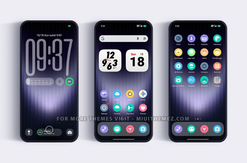S4u11 HyperOS Theme with One UI Style Lock Screen - Preview 1