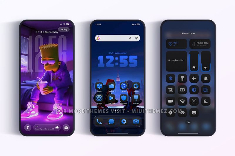 TradFi HyperOS Theme with Cool Dark Mode Control Center - Preview 1